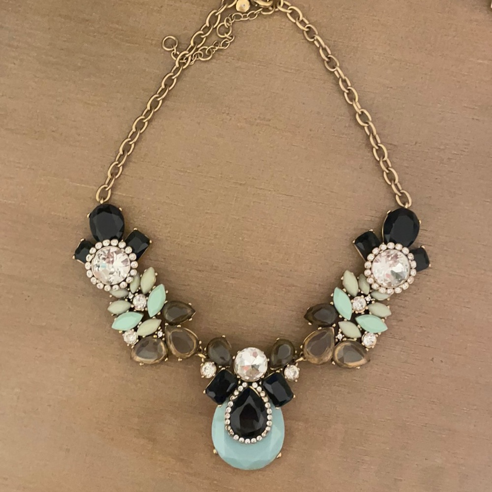EUC Stunning J. Crew Rhinestone Statement Necklace